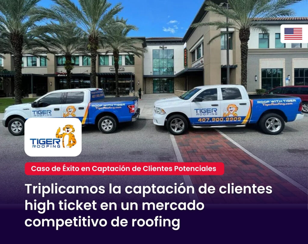 Caso de Éxito de marketing de Servicios en La florida Estados unidos por MAD Agencia de Marketing digital para Roofing Companies