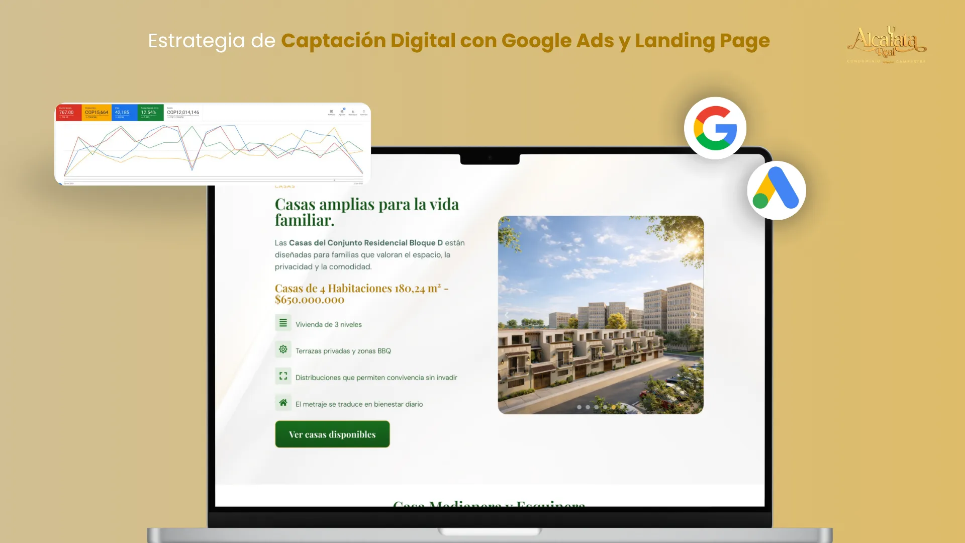 Caso de éxito de marketing inmobiliario para Alcayata Real en Popayán por MAD Agencia de marketing digital inmobiliario