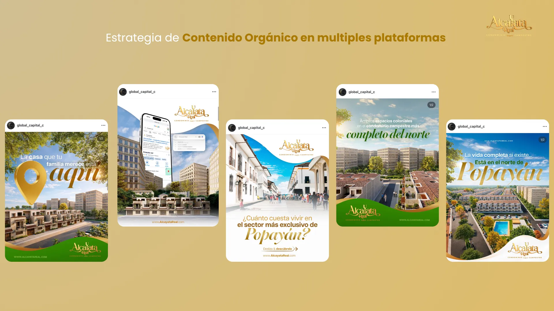 Caso de éxito de marketing inmobiliario para Alcayata Real en Popayán por MAD Agencia de marketing digital inmobiliario
